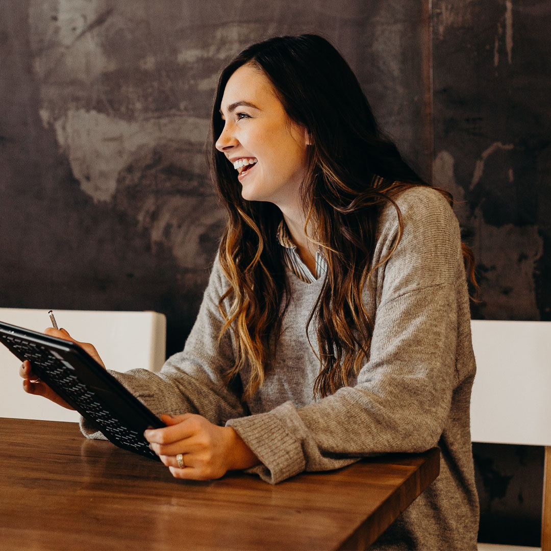 Stock image of a lady